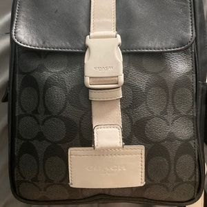 Men’s signature coach crossbody bag.